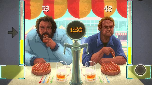 Bud Spencer & Terence Hill Hot Dog Eating Mini-Game